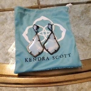 Kendra Scott blue mystic Bazaar Alexis gunmetal